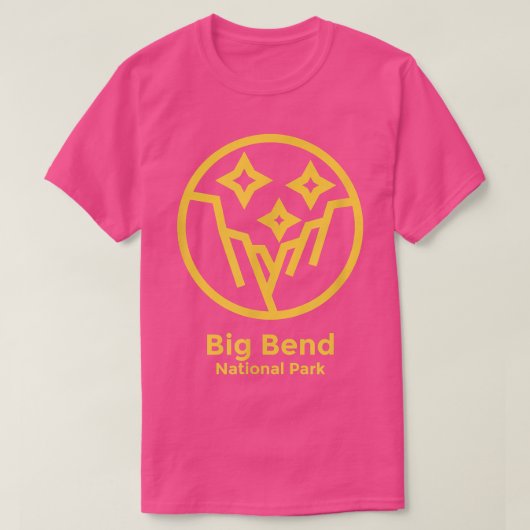 Big Bend National Park Teas minimalist Retro Graph T-shirt (Design voorkant)