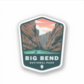 Big Bend National Park Texas | Afgesneden Sticker (Voorkant)