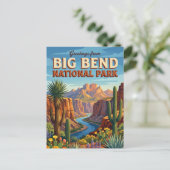 Big Bend National Park Texas Briefkaart (Staand voorkant)