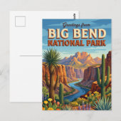 Big Bend National Park Texas Briefkaart (Voorkant / Achterkant)