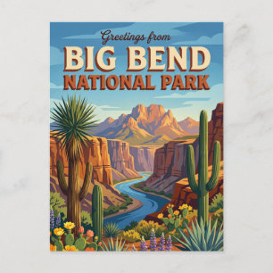 Big Bend National Park Texas Briefkaart