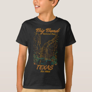 Big Bend National Park Texas Kamperen Wandelen Nat T-shirt