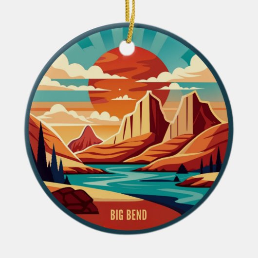 Big Bend National Park Texas Keramisch Ornament (Voorkant)