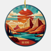 Big Bend National Park Texas Keramisch Ornament (Achterkant)
