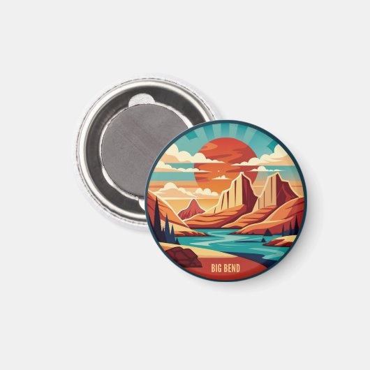Big Bend National Park Texas Magneet (Voorkant / Achterkant)