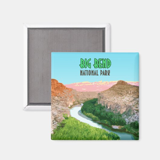 Big Bend National Park Texas Magneet (Voorkant / Achterkant)