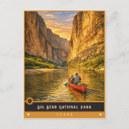 Big Bend National Park Texas | Oude ansichtkaart Briefkaart