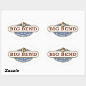 Big Bend National Park Texas Ovale Sticker (Vel)