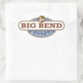 Big Bend National Park Texas Ovale Sticker (Tas)