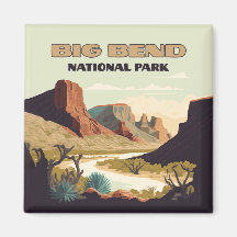 Big Bend National Park Texas Retro Travel