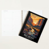 Big Bend National Park Texas Retro Travel Planner (Display)
