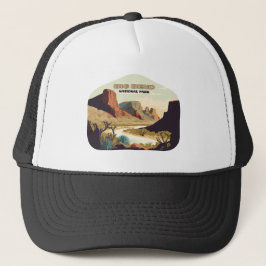 Big Bend National Park Texas Retro Travel Trucker Pet