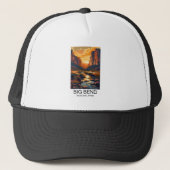 Big Bend National Park Texas Retro Travel Trucker Pet (Voorkant)