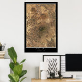 Big Bend National Park Texas Satellite Poster Map (Thuiskantoor)