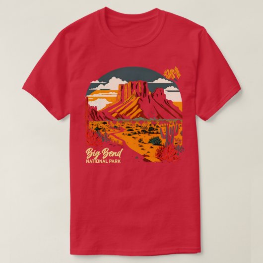 Big Bend National Park Texas T-shirt (Design voorkant)