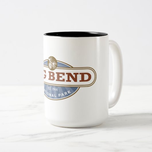 Big Bend National Park Texas Tweekleurige Koffiemok (Voorkant rechts)