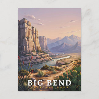 Big Bend National Park Texas Woestijn Landschap Briefkaart
