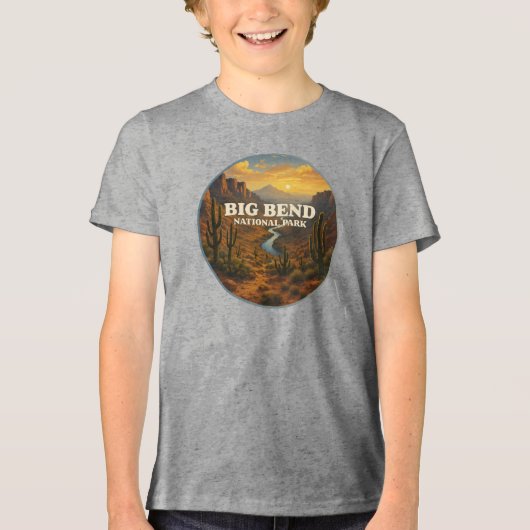 Big Bend National Park Tri-Blend Shirt (Voorkant)