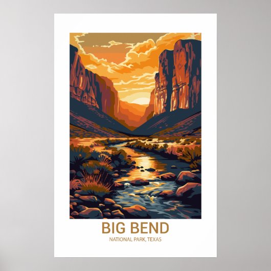 Big Bend National Park, Verenigde Staten Nationaal Poster (Voorkant)