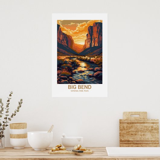 Big Bend National Park, Verenigde Staten Nationaal Poster (Keuken)