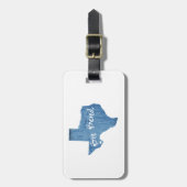 Big Bend National Park Wood Grain Bagagelabel (Voorkant verticaal)