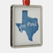 Big Bend National Park Wood Grain Metalen Ornament (Rechts)