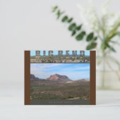 BIG BEND NAT'L PARK-Texas-Rio Grande Valley- Briefkaart (Staand voorkant)