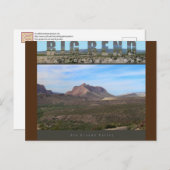 BIG BEND NAT'L PARK-Texas-Rio Grande Valley- Briefkaart (Voorkant / Achterkant)