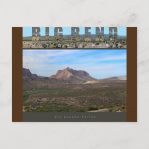 BIG BEND NAT'L PARK-Texas-Rio Grande Valley- Briefkaart