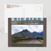 BIG BEND NAT'L PARK-Texas-The Bin- Briefkaart (Voorkant / Achterkant)