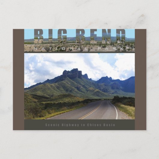 BIG BEND NAT'L PARK-Texas-The Bin- Briefkaart (Voorkant)