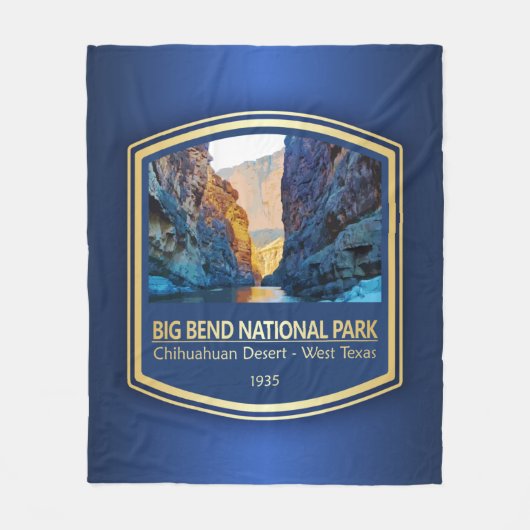 Big Bend NP (PF1) Fleece Deken (Voorkant)