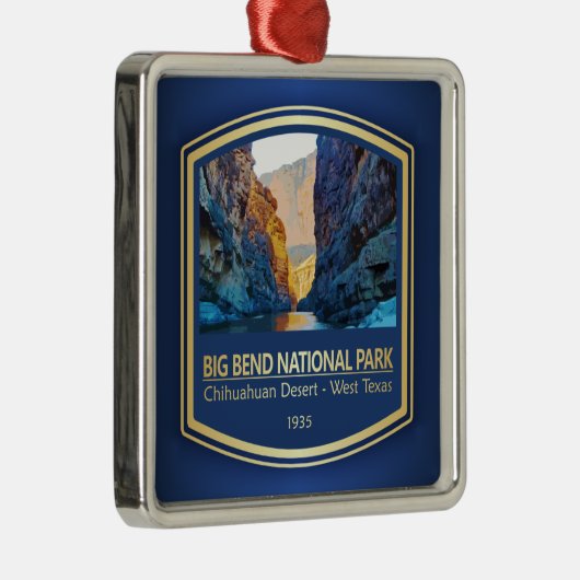 Big Bend NP (PF1) Metalen Ornament (Rechts)