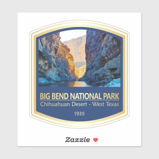 Big Bend NP (PF1) Sticker (Vel)