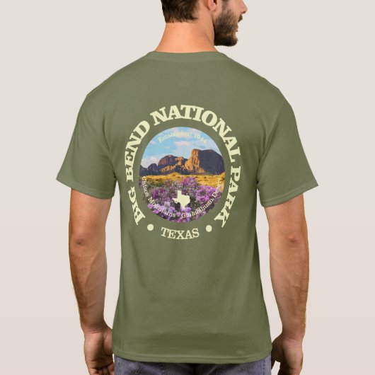 Big Bend NP (rd)2 T-shirt (Achterkant)