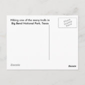 Big Bend-postkaart Briefkaart (Achterkant)