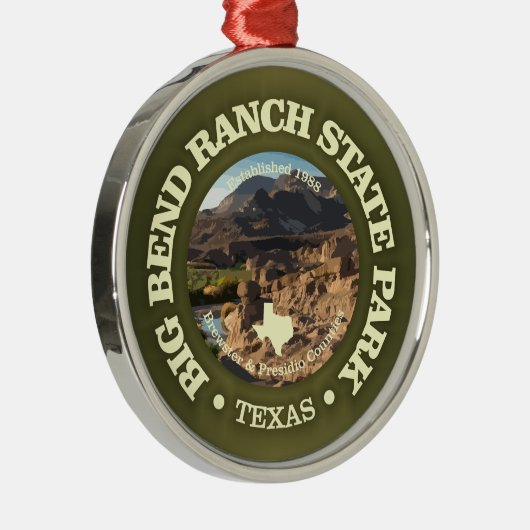 Big Bend Ranch SP Metalen Ornament (Rechts)