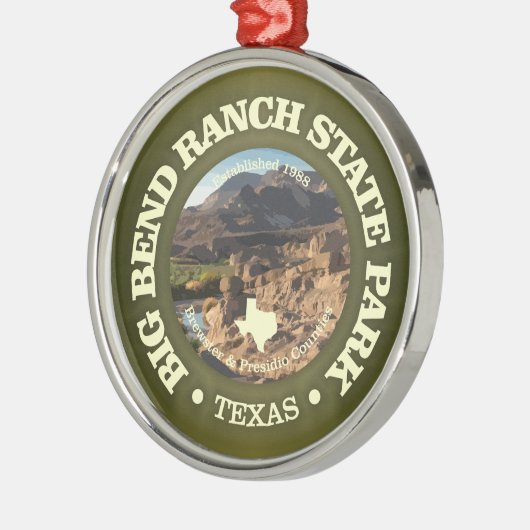Big Bend Ranch SP Metalen Ornament (Links)