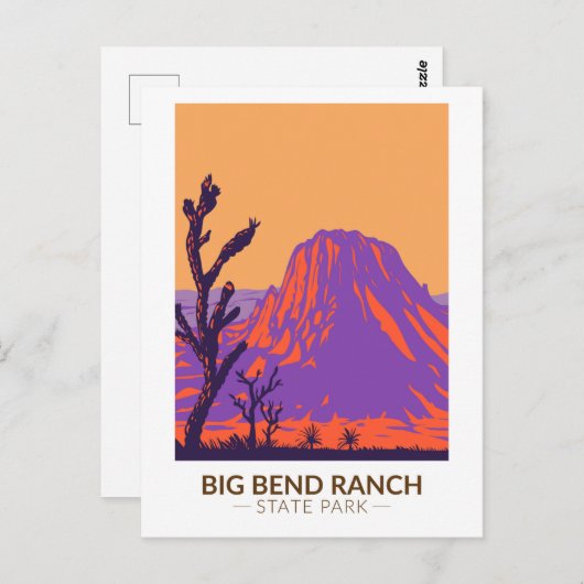 Big Bend Ranch State Park Texas  Briefkaart (Voorkant / Achterkant)