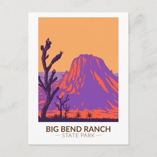 Big Bend Ranch State Park Texas  Briefkaart (Voorkant)
