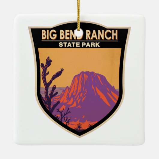 Big Bend Ranch State Park Texas  Keramisch Ornament (Achterkant)