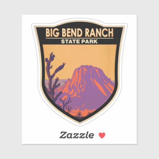 Big Bend Ranch State Park Texas  Sticker (Vel)
