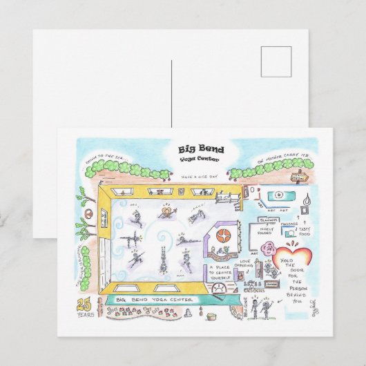 Big Bend SMALL postcard by Jzikah Briefkaart (Voorkant / Achterkant)