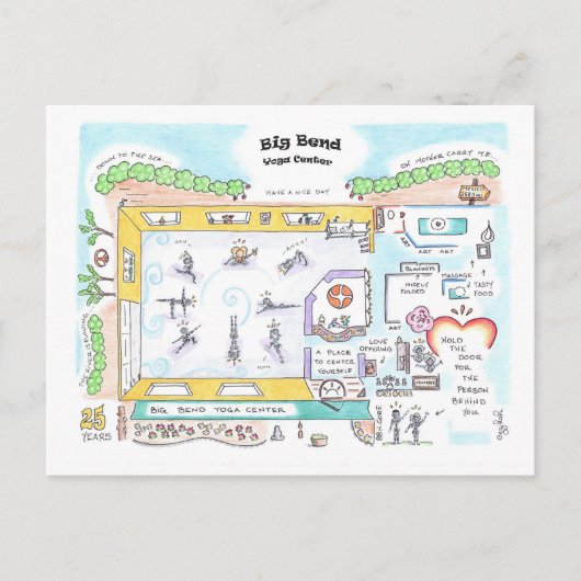 Big Bend SMALL postcard by Jzikah Briefkaart (Voorkant)