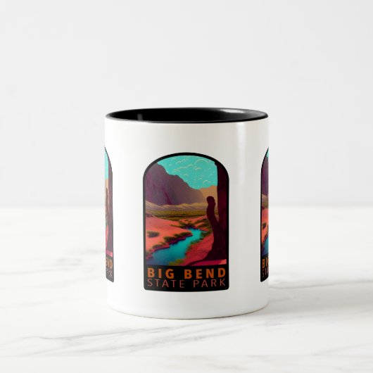 Big Bend State Park Texas Tweekleurige Koffiemok (Center)
