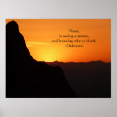 Big Bend Sunset-with Quote Poster (Voorkant)