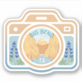Big Bend Texas Camera Sticker (Voorkant)