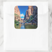 Big Bend Texas Nationaal Park Mariscal Canyon Vierkante Sticker (Tas)