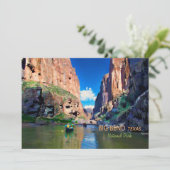 Big Bend Texas National Park Mariscal Canyon Kaart (Staand voorkant)