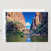 Big Bend Texas National Park Mariscal Canyon Kaart (Voorkant / Achterkant)